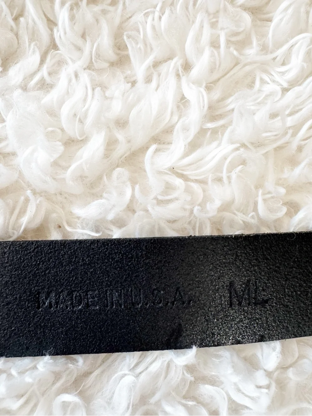 Chico’s Women’s Leather Black Belt Ornate Silver Tone Buckle USA Made Size M/L